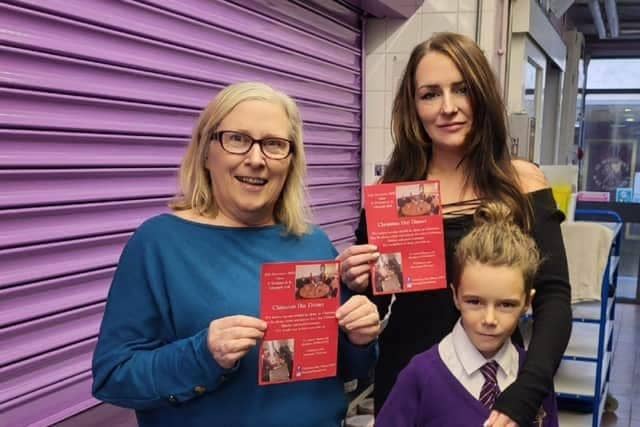 Heather Johnstone (centre) with mum Christine and son Isaac, aged nine