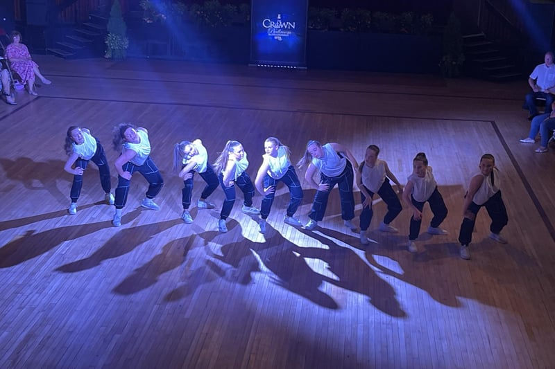 Young  dancers with another impressive routine during the Crown Ballroom's anniversary celebrations