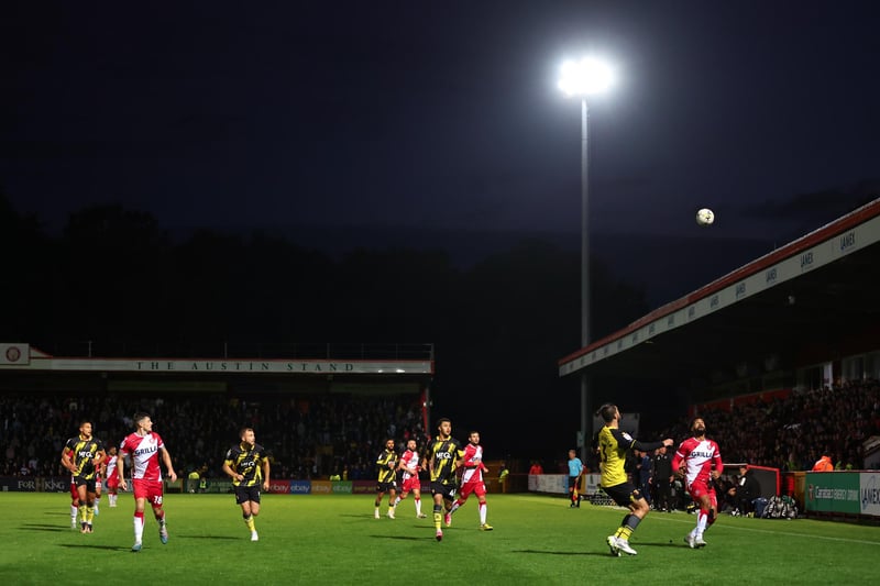 Stevenage have an average attendance of 4,660 this season, with The Lamex Stadium holding a total capacity of 6,722.