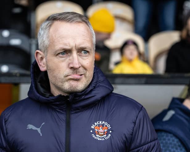 Neil Critchley continues to be linked to the Plymouth Argyle job. The Blackpool boss previously dismissed the links. (Photographer Andrew Kearns / CameraSport)