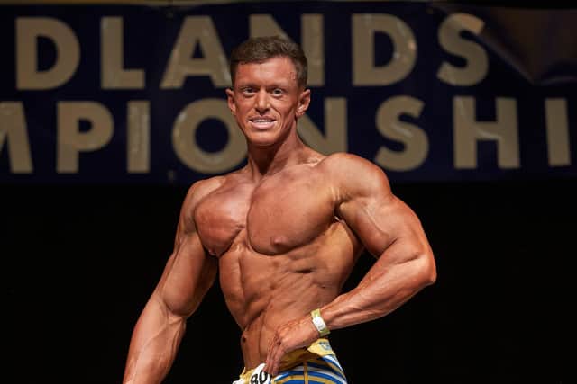 Bodybuilder Callum McGuirk from Blackpool who has just returned to compete after taking a seven year hiatus