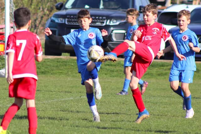 Thornton Cleveleys Lions and Fleetwood Town Junior Reds met last Saturday Picture: Karen Tebbutt