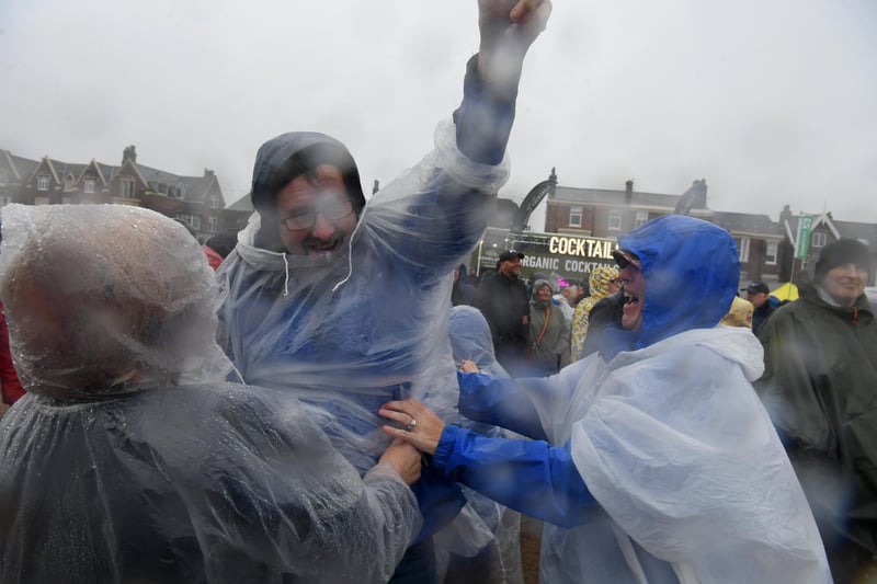 Friday night at Lytham Festival: crowds were in good spirits in spire of the rain