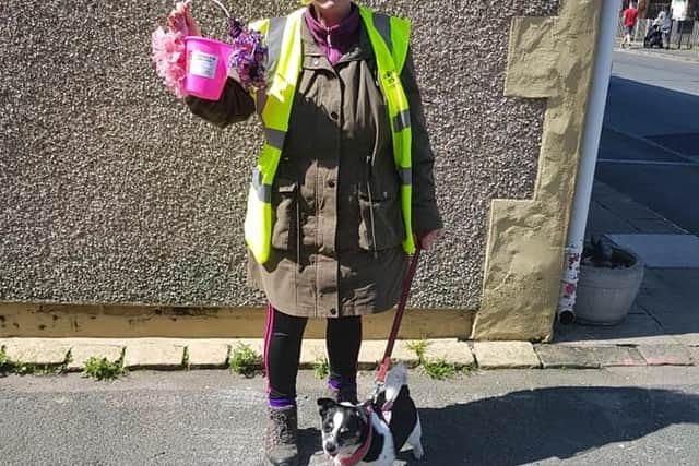 Jill Maxwell-Carr will be out collecting for Homeless Hounds this Saturday (April 23)
