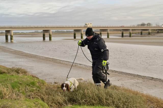 On February 17, exactly three weeks after Ms Bulley's disappearance, officers continued their search for the 45-year-old on the banks of the River Wyre in Hambleton