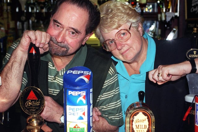 Landlord and landlady of the Saddle Pub,Whitegate Drive were being forced by the brewery to open Christmas Day, 1998