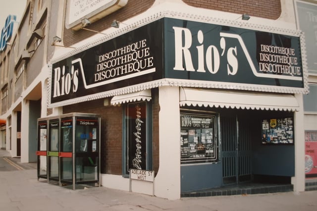 Rio's was a hit in the 1980s, it was one of your favourites