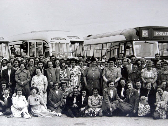 Joseph Newsome & Sons Ltd party at Blackpool 9th July 1950. Photo: Dewsbury Series