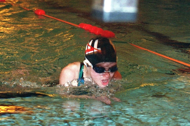 Annual Blackpool Primary Schools Swimming Championships at Moor Park pool. Pictured is Rachel Taylor