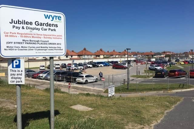 Jubilee Gardens car park in North Promenade, Cleveleys will be closed to the public from Monday, October 2 for sea defence works