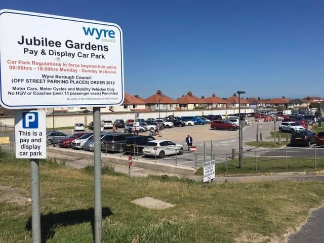 Jubilee Gardens car park in North Promenade, Cleveleys will be closed to the public from Monday, October 2 for sea defence works