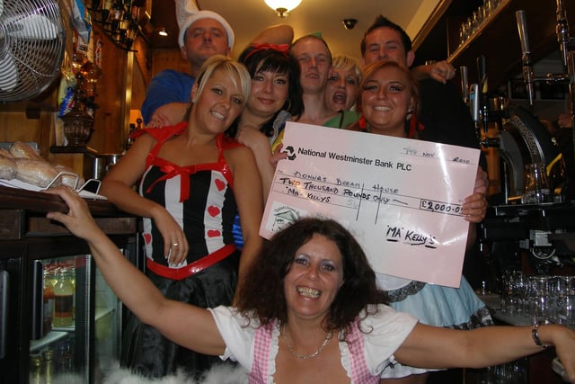 Ma Kelly's staff raised £2,000 for Donna's Dreamhouse