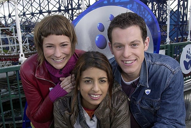 Blue Peter presenters Liz Barker, Konnie Huq and Matt Baker - years before he presented The One Show - said they enjoyed their time at Blackpool Pleasure Beach