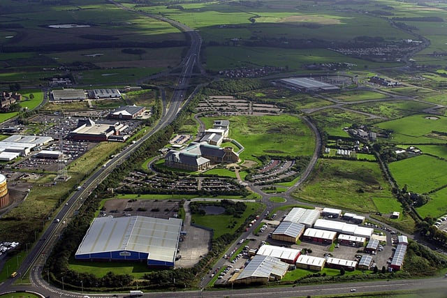 This photo shows how Blackpool and Fylde industrial estate looked including Peel Park and Tesco