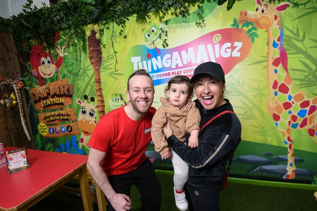 Dan with Hayley Tamaddon and her son Jasper. All children must be accompanied by an adult (age 18+) while visiting.