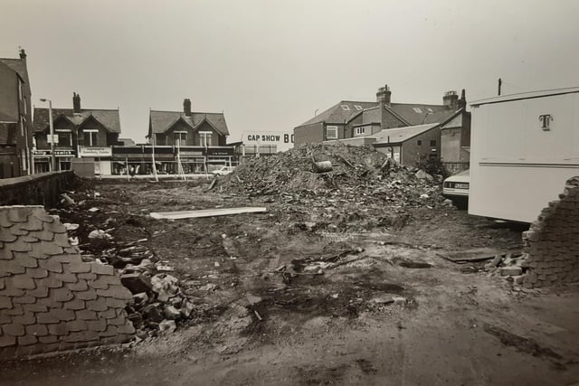 A bungalow in Victoria Road West had been demolished in this scene from July 1985