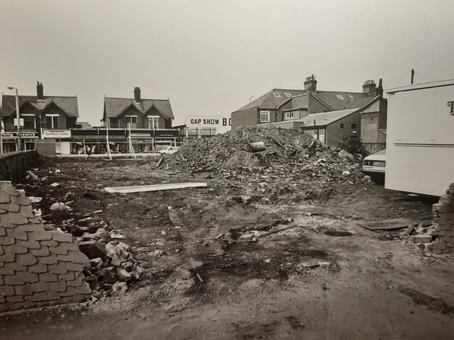 A bungalow in Victoria Road West had been demolished in this scene from July 1985