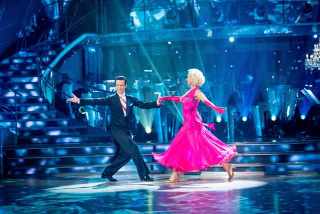 Anton dancing with Emma Barton on Strictly Come Dancing in 2019. Picture: BBC.