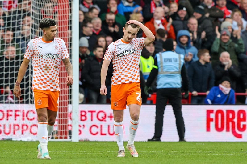 The Blackpool defence performed well as a unit against their Premier League opponents. Callum Connolly made some important challenges, but was booked in the second half for two lazy tackles.
