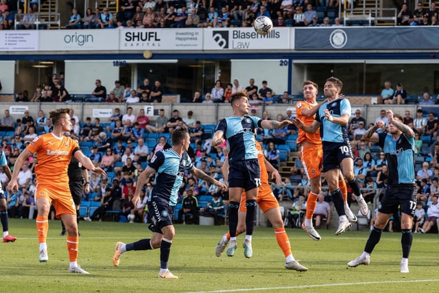 Wycombe Wanderers filled 48.4 percent of the 10,137 capacity Adams Park throughout the season.