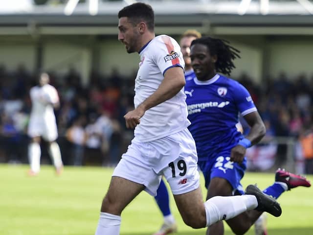 Jon Ustabasi has been praised by AFC Fylde head coach Chris Beech Picture: Steve McLellan