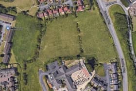 The site of the proposed housing development