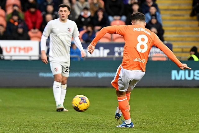 It proved to be an excellent display for Albie Morgan, with two well-taken goals for the Seasiders. He's certainly growing in confidence and can be a bright spark in the midfield for the Seasiders.