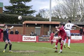 Nathan Delfouneso scored AFC Fylde's winner on his debut at Alfreton Town  Picture: STEVE MCLELLAN