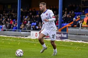 AFC Fylde's Tyler Roberts was sent off at Braintree Town Picture: AFC Fylde