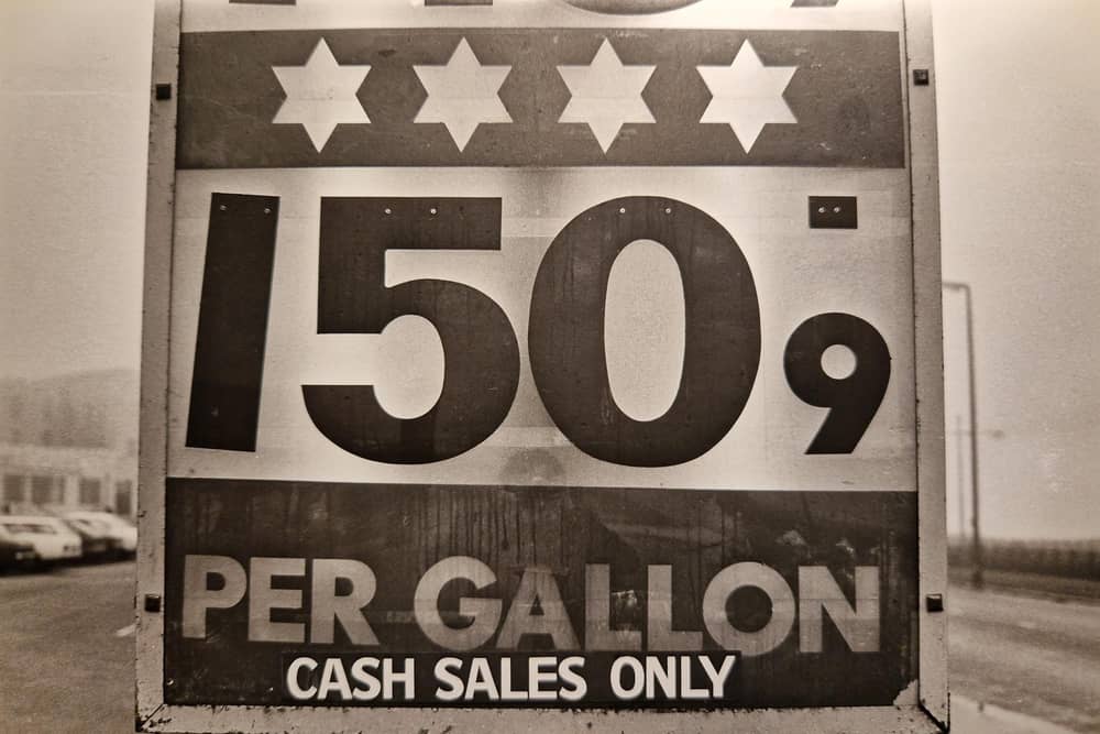 Blackpool's petrol price in 1981 was £1.50 a gallon - roughly 33p a litre