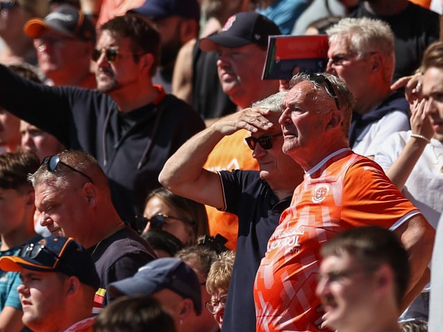 Seasiders supporters showed their support in the sun for Richard Keogh's side.