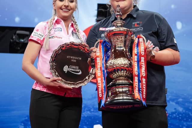 Beau Greaves defeated Fallon Sherrock (photo: Mark Robinson/PDC)