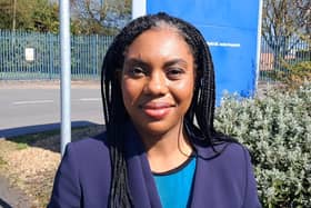 Tory leader Kemi Badenoch came to the Fylde/Preston border for a local election campaign stop