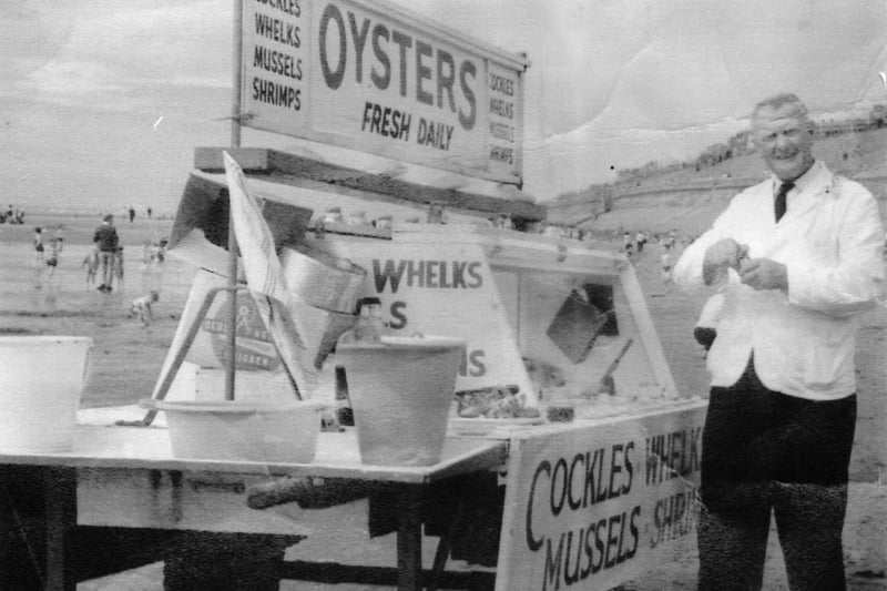 Peter McGuigan on Blackpool beach in 1963