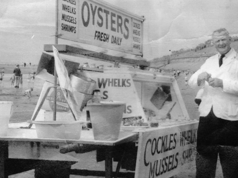 Peter McGuigan on Blackpool beach in 1963