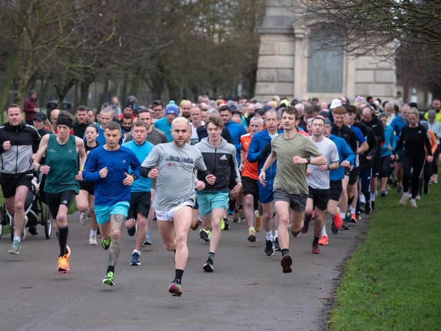Runners and walkers take part in Blackpool Parkrun, which takes place at Stanley Park every Saturday at 9am.
