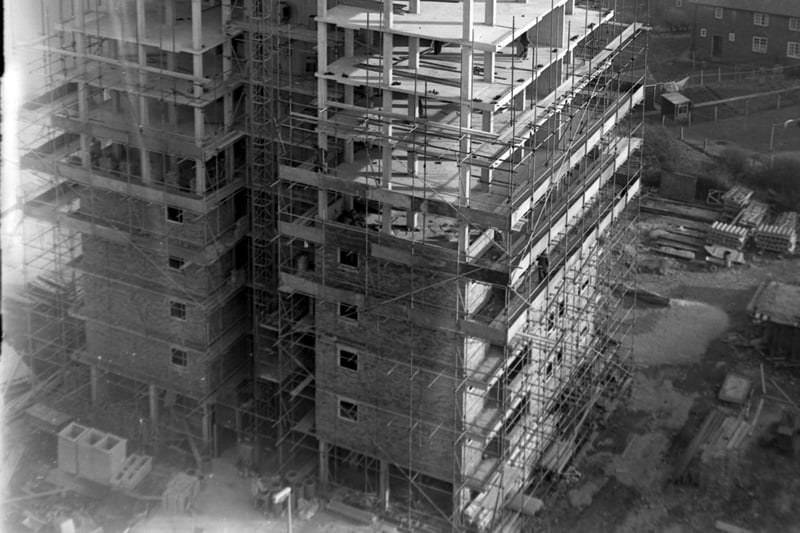 This was the construction of Queenstown Flats, fourth block, in Layton 1965
