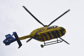 The air ambulance attended and medics worked at the scene for around an hour before the patient was taken to Blackpool Victoria Hospital for treatment.