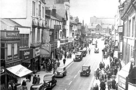An early picture of Church Street, one of Blackpool's first roads