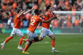 Patino celebrated his derby day goal by shushing the Preston fans in the away end