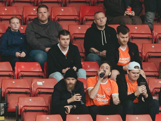 Seasiders supporters made the midweek trip to Oakwell.