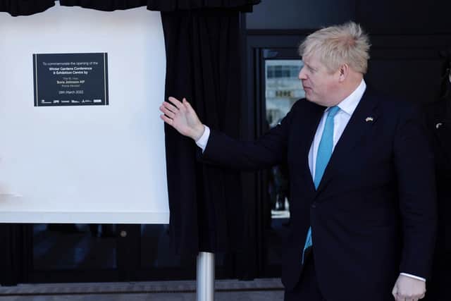 The Prime Minister, Boris Johnson, officially opens Blackpool’s new Conference and Exhibition Centre