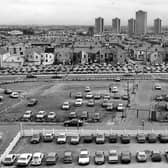 This view of the area where the flats once stood is no longer possible. Not only are they not there anymore, Sainsbury's blocks the view