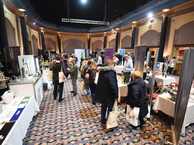 In the main arena at the Stay Blackpool expo at the Winter Gardens