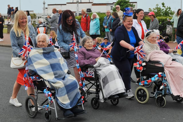 People lined the streets to watch the parade of floats and fancy dress at the Fleetwood Carnival 2022.