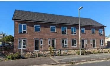 The new houses on George Street (picture from Blackpool planning)