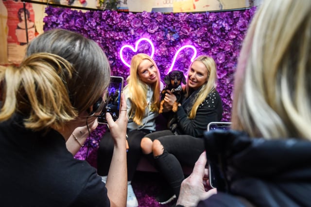 Sophie and Jodie Waddicor with Daphne.