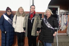 WASPI campaigners- from left, Norma Elkington,  Susan Dutton,  Coun  Holly Swales and Mary Waterhouse are continuing with their fight for compensation.