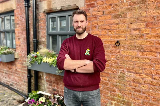 Ross Robinson of Red Fox and Peacock pubs on the Fylde who is appealing to the public to help fill two trucks with aid for Ukraine