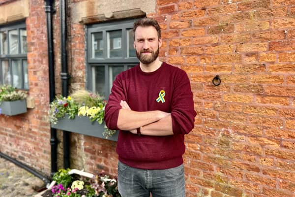 Ross Robinson of Red Fox and Peacock pubs on the Fylde who is appealing to the public to help fill two trucks with aid for Ukraine